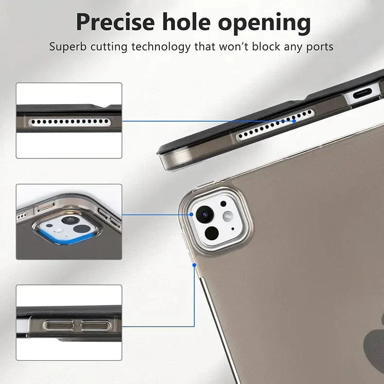 Slim Hard Back Shell Protective Cover for iPad Pro 3 | Pro 4 | Pro 5 M1 | Pro 6 M2 (12.9-inch)