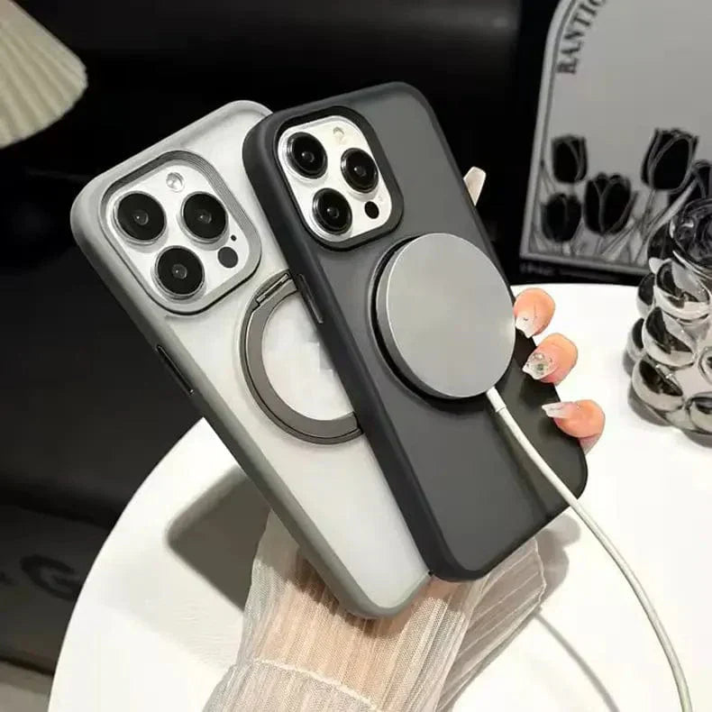 360 Degree Rotatable Magnetic Kickstand Shockproof Hard Case for iPhone 15 Pro Cases & Covers