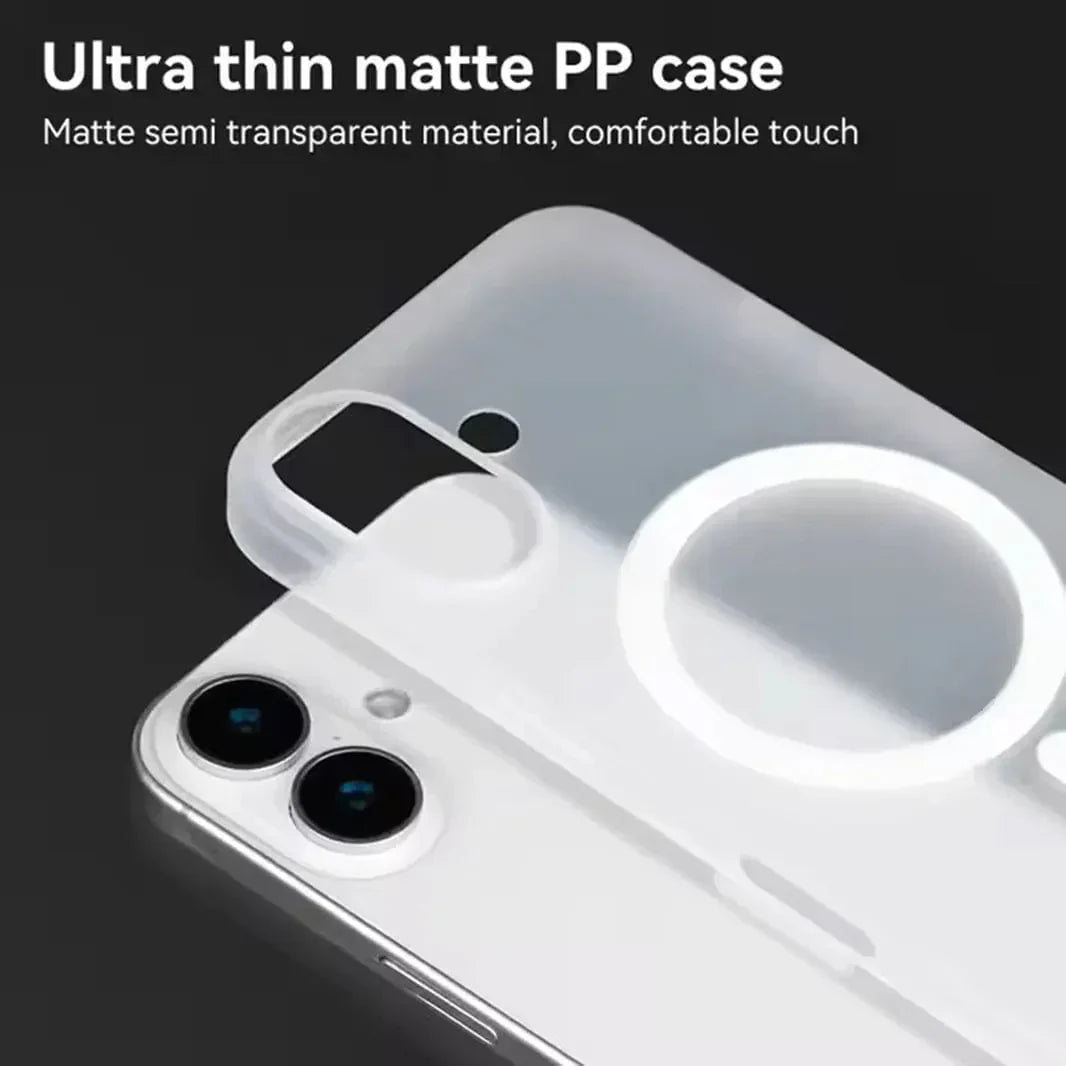 Frosted Ultra-Thin Slim Matte Magsafe Hard Case for iPhone 15 Pro Max Cases & Covers