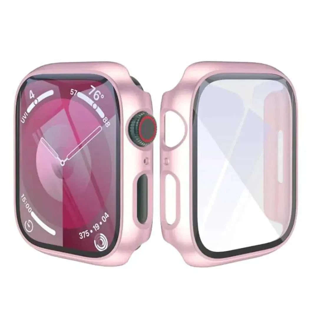 in-build Glass Glossy Cover for Apple Watch 42mm S10 Cases & Covers