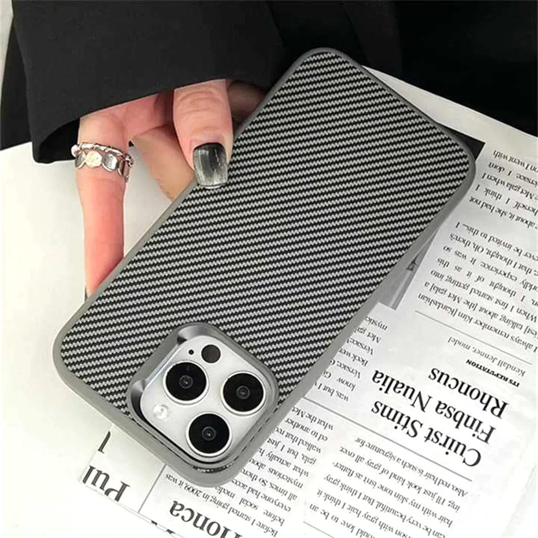 Carbon Fiber Magsafe PC Back and TPU Frame Case for iPhone 16 Plus Cases & Covers