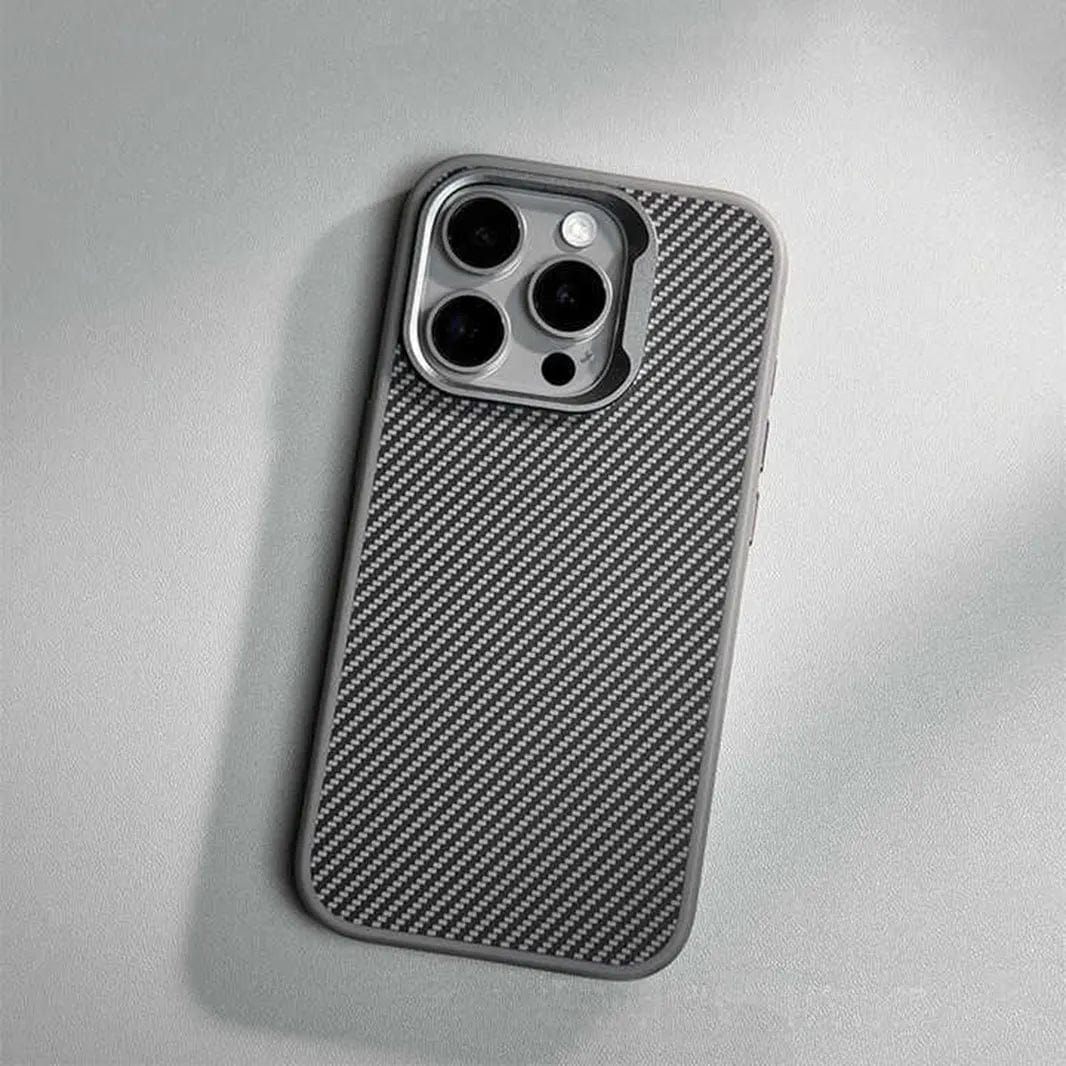 Carbon Fiber Magsafe PC Back and TPU Frame Case for iPhone 16 Plus Cases & Covers