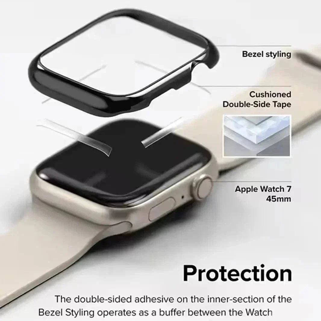 Shiny Metal Aluminium Alloy Bumper for Apple Watch 40mm Cases & Covers