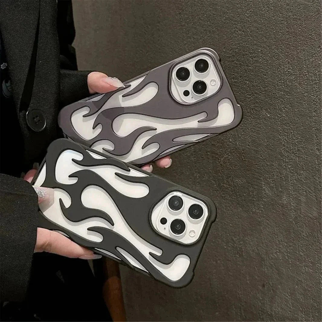 Hollow Flame Soft Case for iPhone 15 Pro Max Cases & Covers