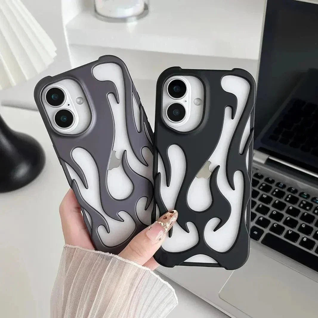 Hollow Flame Soft Case for iPhone 15 Pro Max Cases & Covers