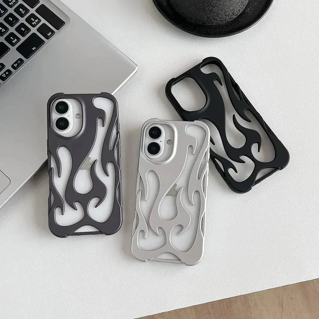 Hollow Flame Soft Case for iPhone 15 Pro Max Cases & Covers