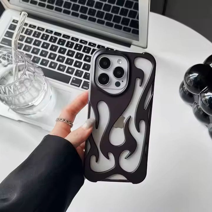 Hollow Flame Soft Case for iPhone 15 Pro Max Cases & Covers