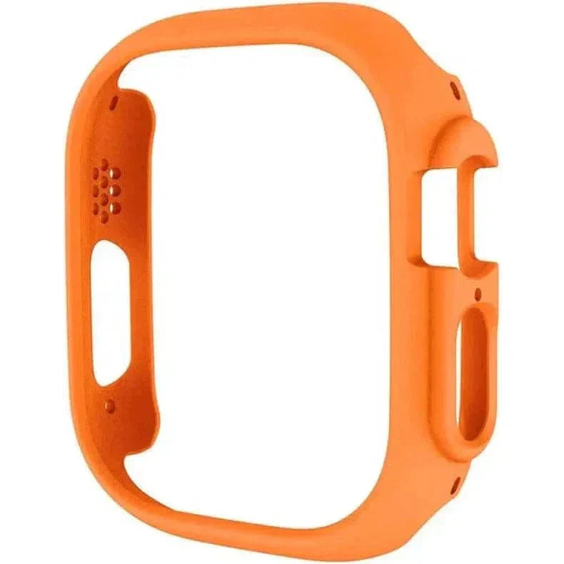 Minimalist Hard frame Cover for Apple Watch Ultra 49mm Ultra 49mm orange Cases & Covers
