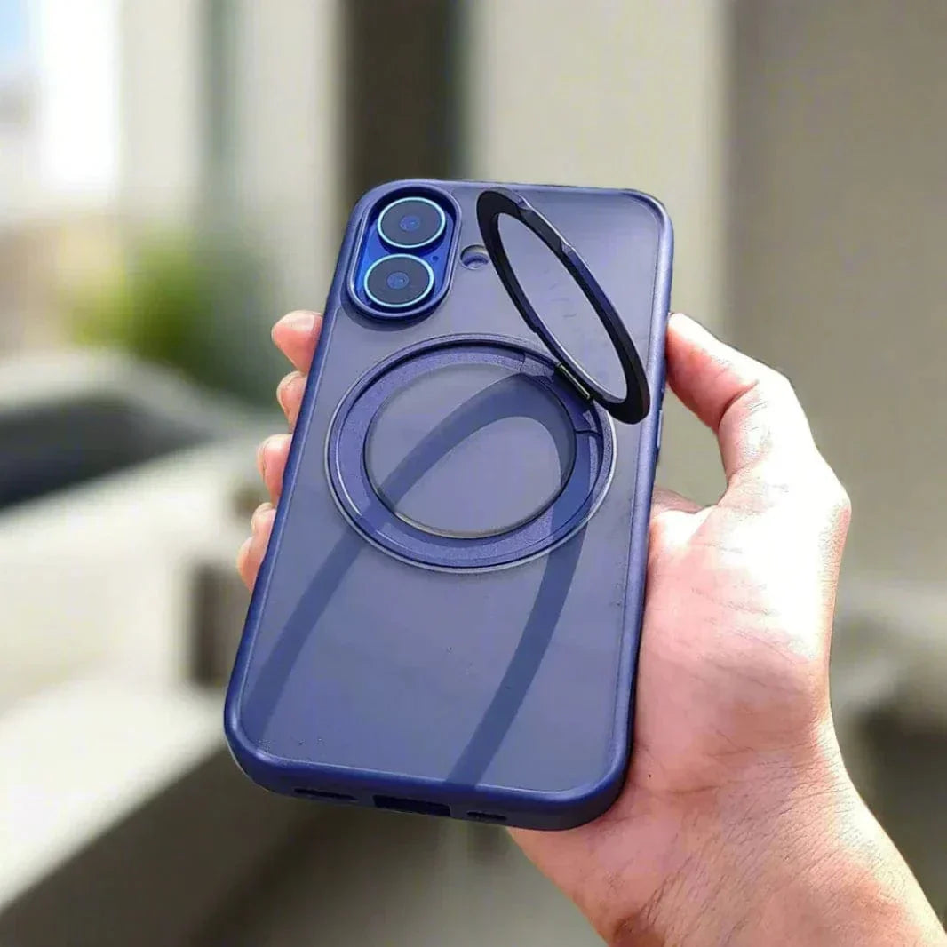360 Degree Rotatable Magnetic Kickstand Shockproof Hard Case for iPhone 15 Cases & Covers