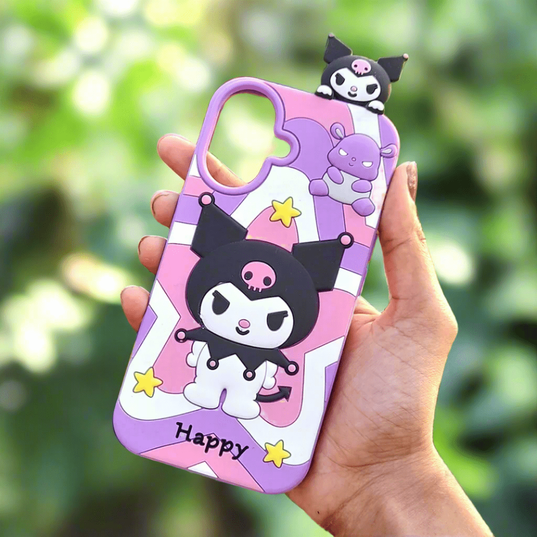 3D Cartoon Character Soft Silicone Case for iPhone 15 Cases & Covers