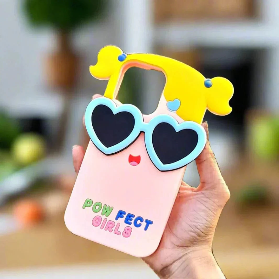 3D Cartoon Character Soft Silicone Case for iPhone 15 Cases & Covers