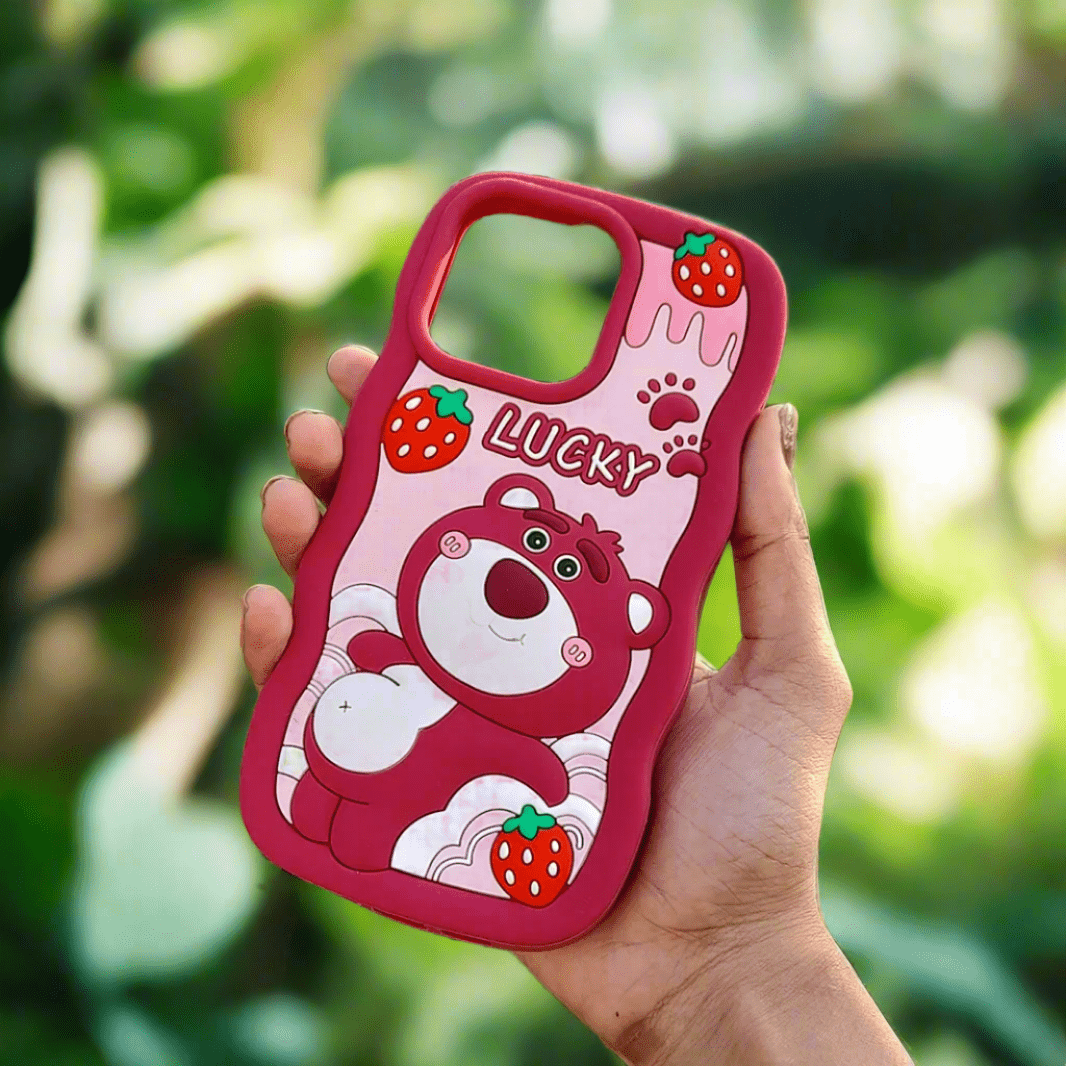 3D Cartoon Character Soft Silicone Case for iPhone 15 iPhone 15 Lucky Cases & Covers
