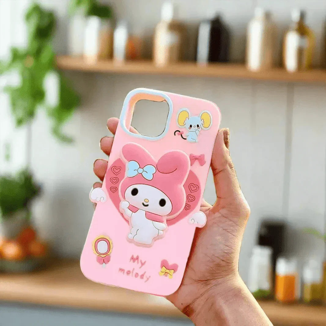 3D Cartoon Character Soft Silicone Case for iPhone 15 Pro Cases & Covers