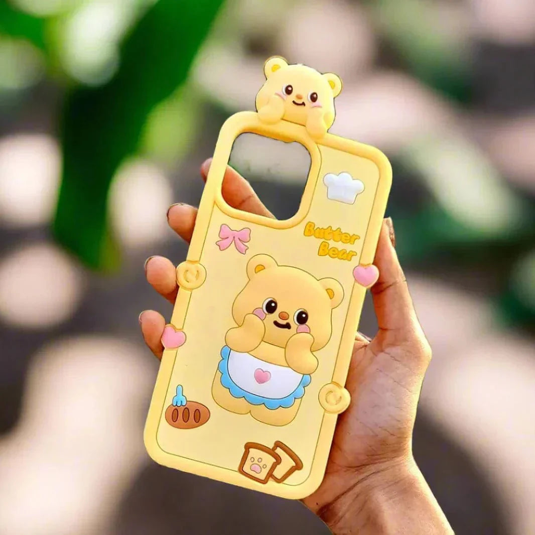 3D Cartoon Character Soft Silicone Case for iPhone 15 Pro Cases & Covers