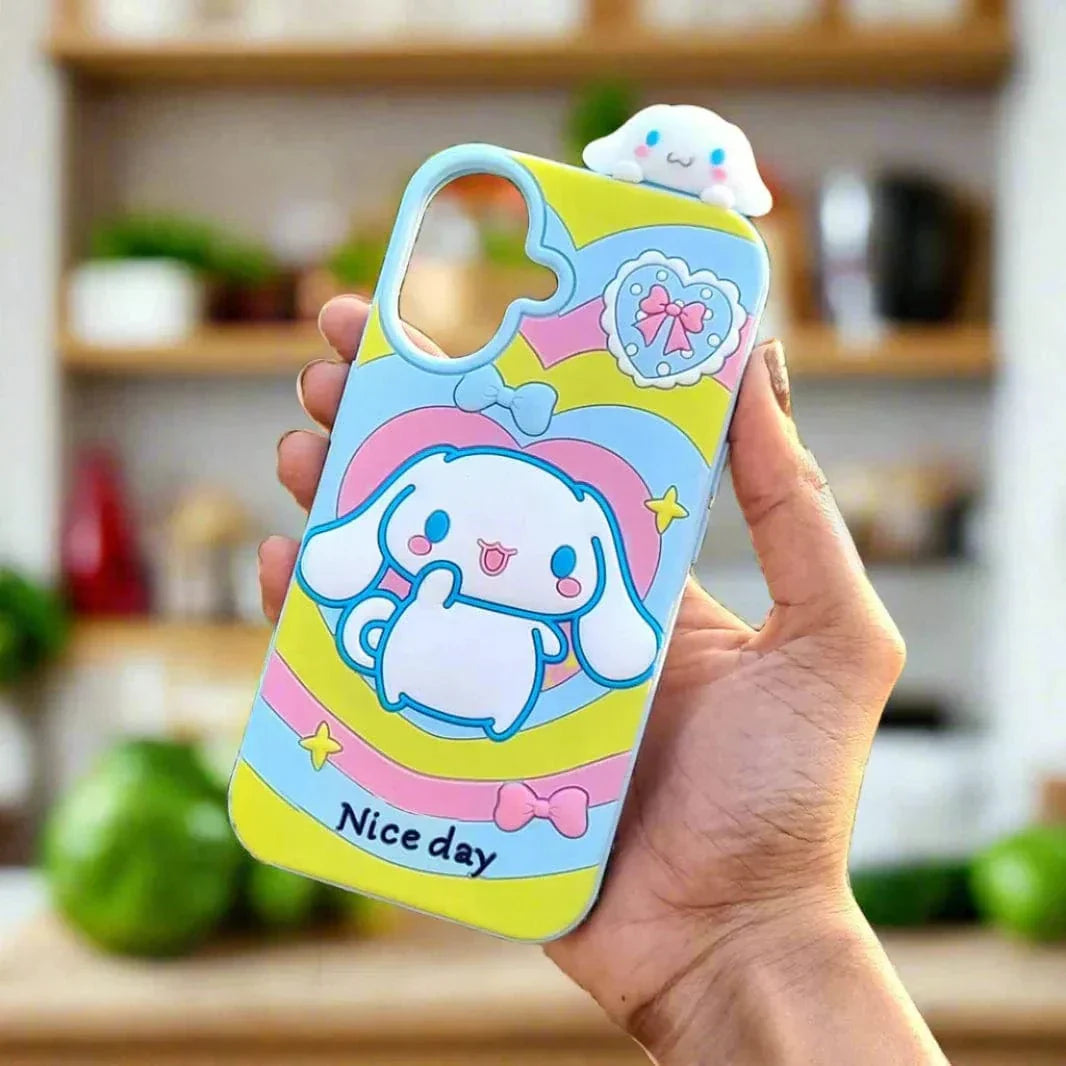 3D Cartoon Character Soft Silicone Case for iPhone 15 Pro Cases & Covers
