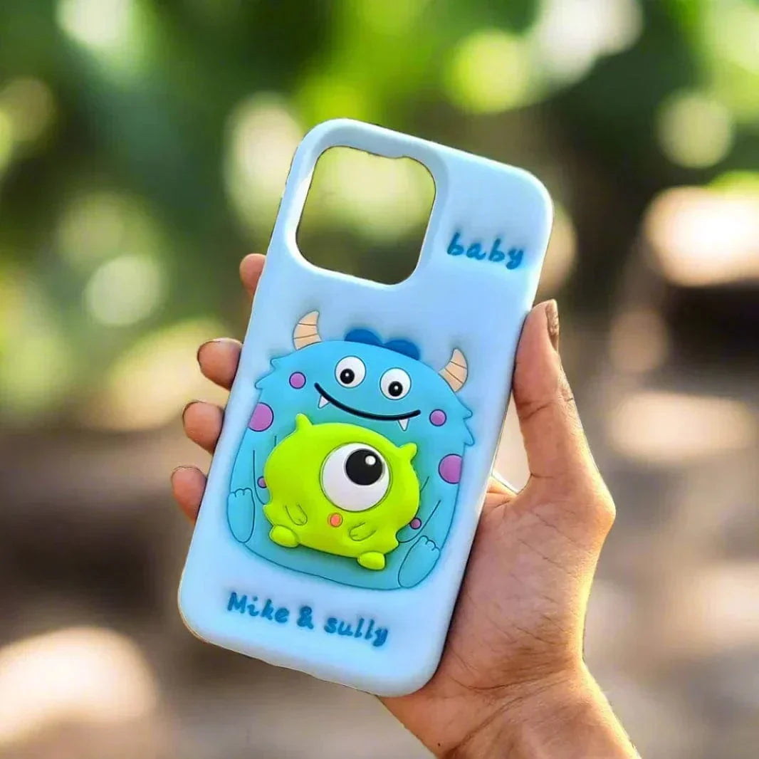 3D Cartoon Character Soft Silicone Case for iPhone 15 Pro iPhone 15 Pro Baby Cases & Covers