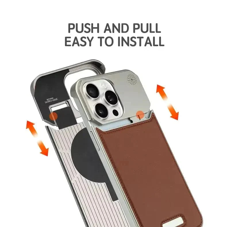 Aromatherapy Magsafe Leather Heat Dissipation Case for iPhone 15 Pro Max Cases & Covers