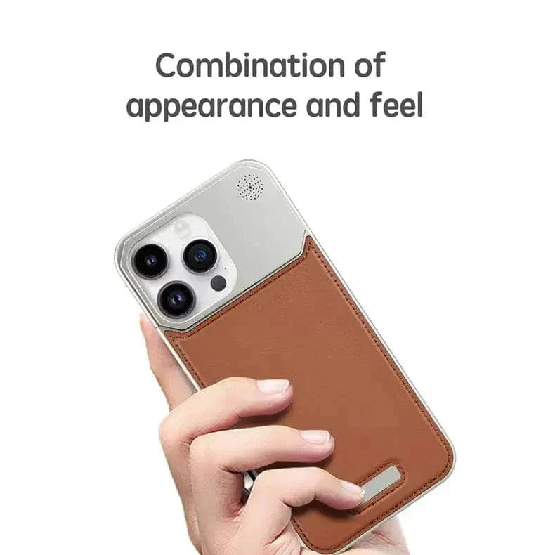 Aromatherapy Magsafe Leather Heat Dissipation Case for iPhone 15 Pro Max Cases & Covers