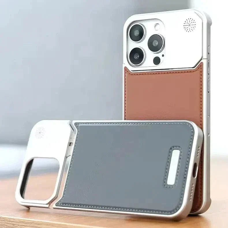 Aromatherapy Magsafe Leather Heat Dissipation Case for iPhone 15 Pro Max Cases & Covers