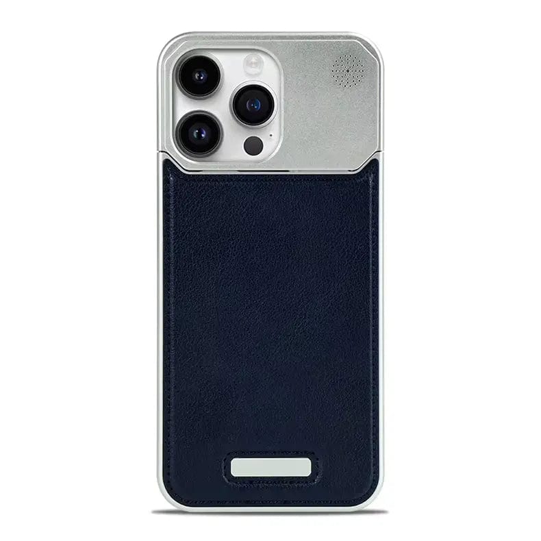 Aromatherapy Magsafe Leather Heat Dissipation Case for iPhone 15 Pro Max iPhone 15 Pro Max blue with magsafe Cases & Covers
