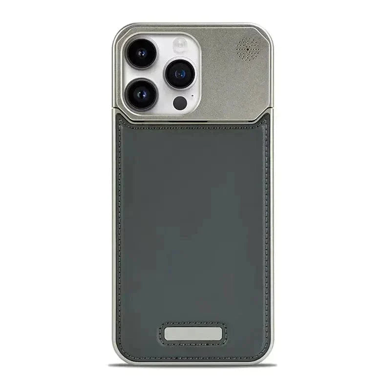 Aromatherapy Magsafe Leather Heat Dissipation Case for iPhone 15 Pro Max iPhone 15 Pro Max grey with magsafe Cases & Covers