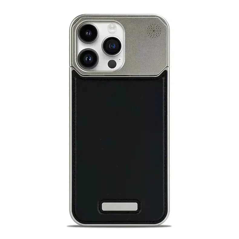 Aromatherapy Magsafe Leather Heat Dissipation Case for iPhone 15 Pro Max iPhone 15 Pro Max titanium-black with magsafe Cases & Covers