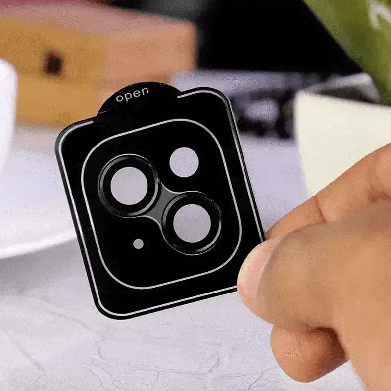 Camera Lens Protector with Easy Installation for iPhone 14 | 14 Plus iPhone 14 | 14 Plus / Black - Ktusu