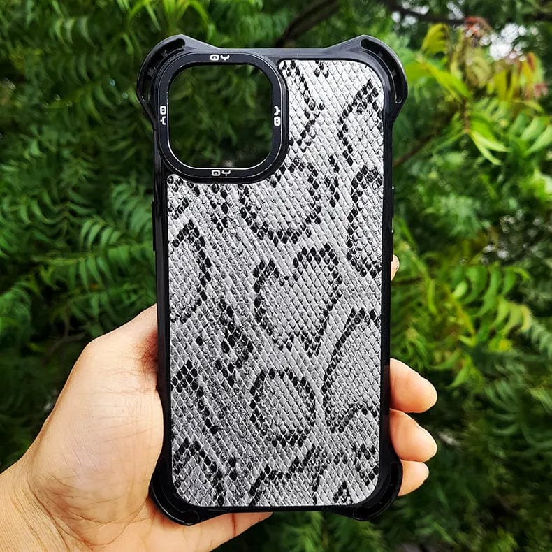 Classic Texture Shockproof Hard Case for iPhone 15 Pro Max iPhone 15 Pro Max Snake Texture Cases & Covers