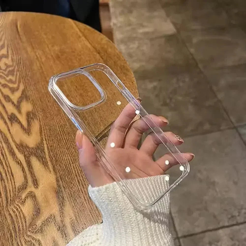 Clear Hard Back Soft Edges Case for iPhone 16 Plus Cases & Covers