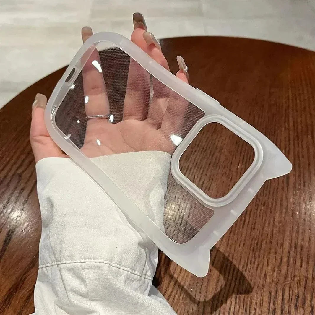 Cute 3D Cat Ears Kitty Soft TPU Case for iPhone 15 Pro Max iPhone 15 Pro Max clear Cases & Covers