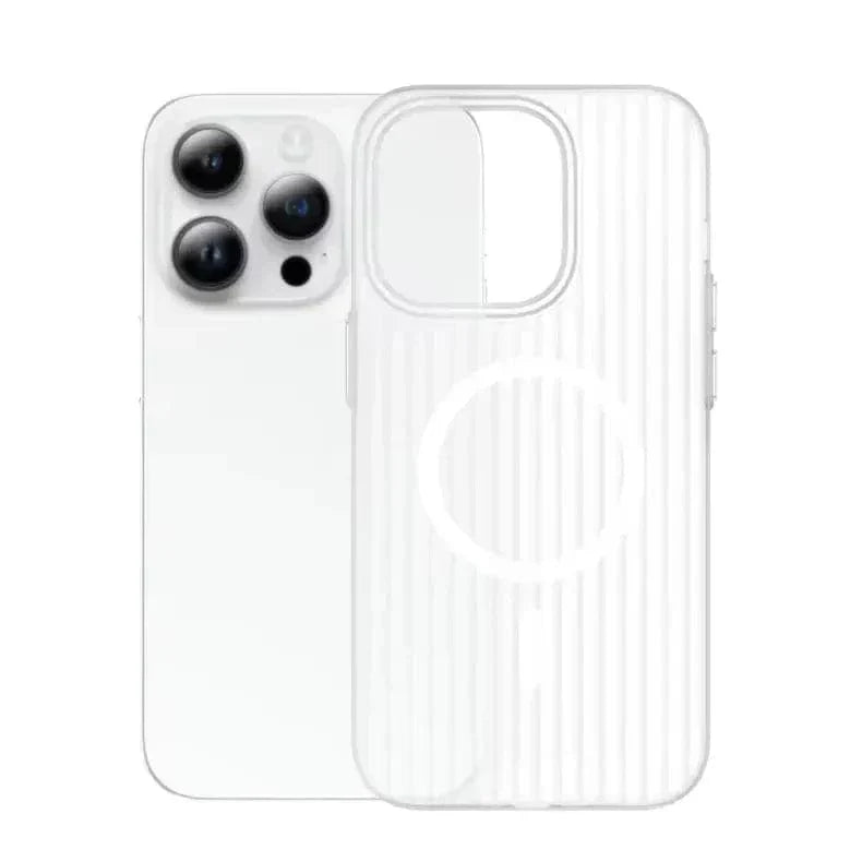 Fluted Texture Magsafe Clear Case for iPhone 15 Pro iPhone 15 Pro with magsafe clear Cases & Covers