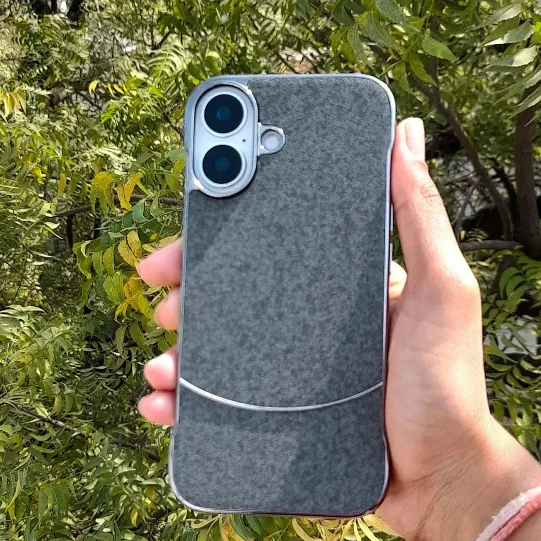 Frameless Shiny Hard Fabric Case for iPhone 15 Pro Max Cases & Covers