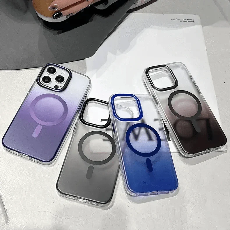Gradient Frosted Magsafe Hard Case for iPhone 15 Pro Max Cases & Covers