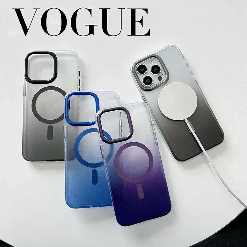 Gradient Frosted Magsafe Hard Case for iPhone 15 Pro Max Cases & Covers