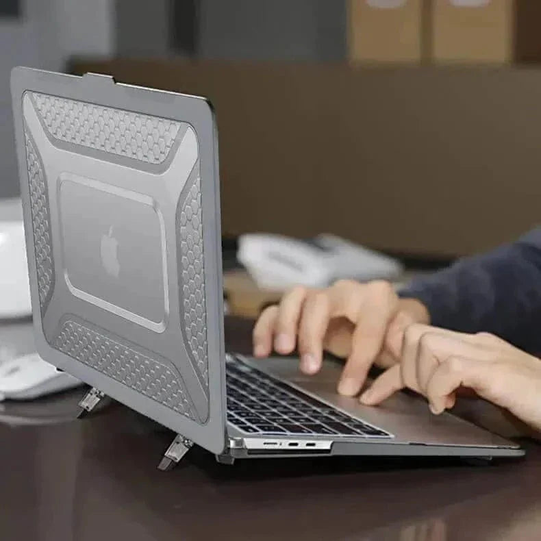 Honeycomb Kickstand TPU Bumper Hard Shell Cover for MacBook Pro 16 touchbar (Late 2019) | 16 (2021-2023) (16.2-inch)