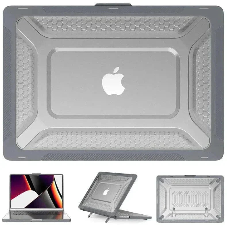 Honeycomb Kickstand TPU Bumper Hard Shell Cover for MacBook Pro 16 touchbar (Late 2019) | 16 (2021-2023) (16.2-inch)