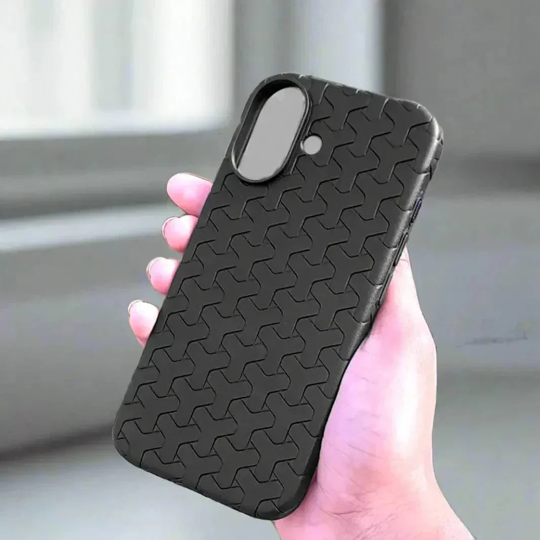Interlocking Pattern Soft TPU Matte Case for iPhone 15 Pro Max Cases & Covers