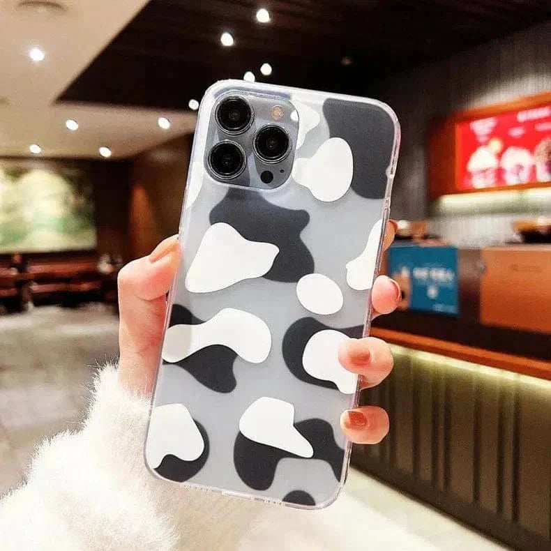 Leopard Print Sleek Matte Hard Case for iPhone 14 Pro Max iPhone 14 Pro Max black white Cases & Covers