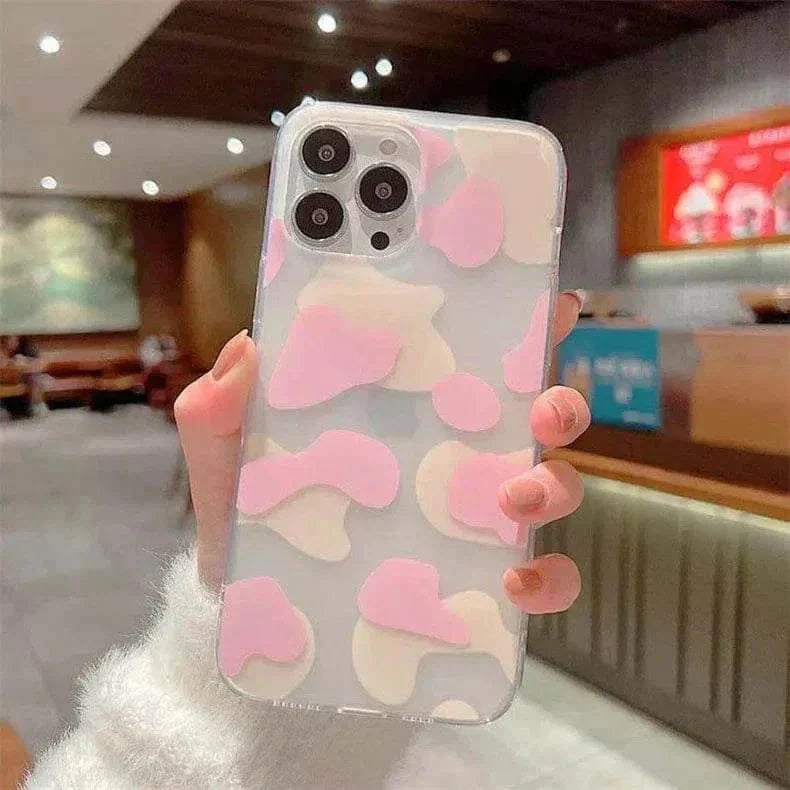 Leopard Print Sleek Matte Hard Case for iPhone 14 Pro Max iPhone 14 Pro Max pink yellow Cases & Covers