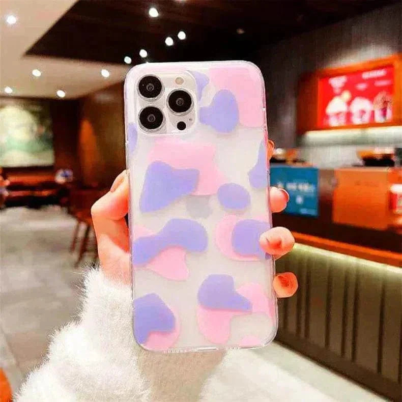 Leopard Print Sleek Matte Hard Case for iPhone 14 Pro Max iPhone 14 Pro Max purple pink Cases & Covers