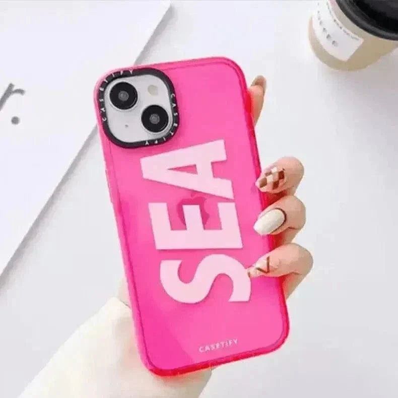 Lightweight Soft TPU Sea Case for iPhone 15 Pro Max iPhone 15 Pro Max hot-pink Cases & Covers