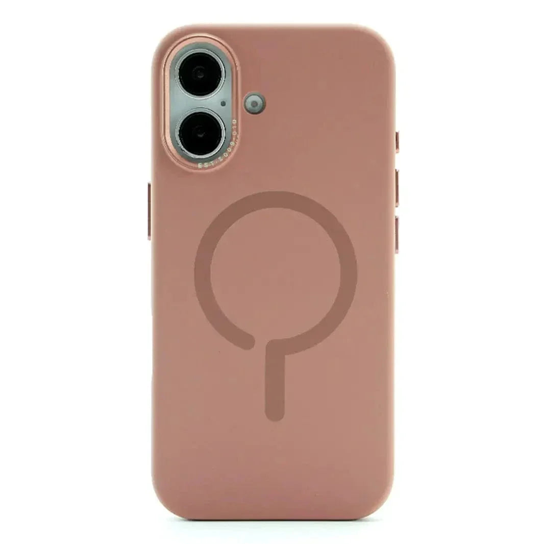 Liquid Silicone Magsafe Hard Case for iPhone 16 Plus iPhone 16 Plus desert-titanium with magsafe Cases & Covers