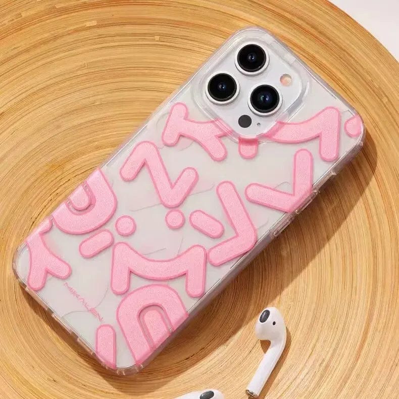 Mikalen Graffiti Letter Print Soft Edge Hard Case for iPhone 15 Pro Max Cases & Covers