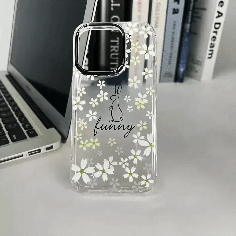 Mikalen Romantic Cherry Blossom Soft Edge Hard Case for iPhone 15 Pro Cases & Covers
