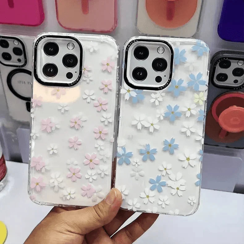 Mikalen Romantic Cherry Blossom Soft Edge Hard Case for iPhone 15 Pro Cases & Covers