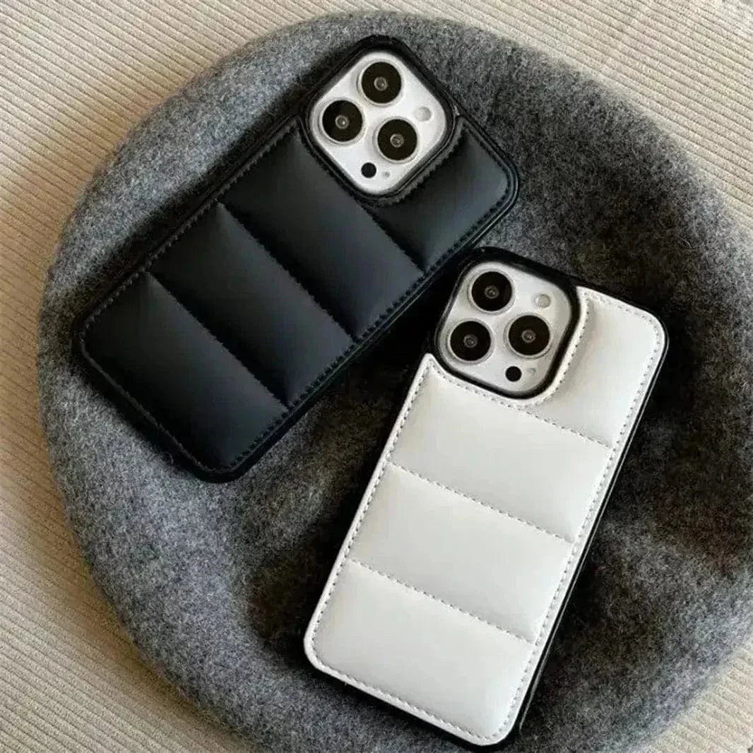 Puffer Pattern Soft TPU Hard Case for iPhone 15 Pro Max Cases & Covers