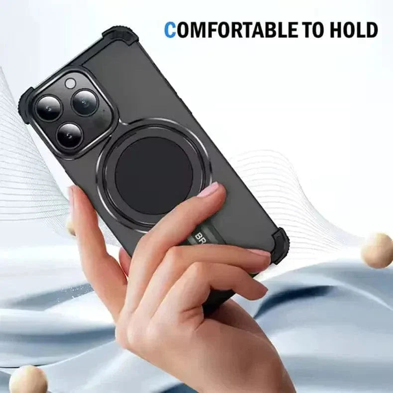 Rimless Magnetic 360 Degree Kickstand Frameless Metal Case for iPhone 16 Pro Cases & Covers
