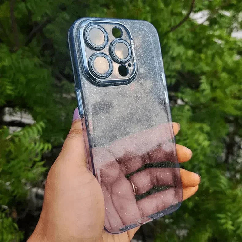 Shiny Glitter Camera Protective Clear Case for iPhone 15 Pro Cases & Covers