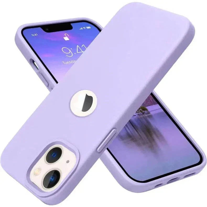 Silicone Round Wind Case for iPhone 12 | 12 Pro iPhone 12 | 12 Pro Lavender Cases & Covers