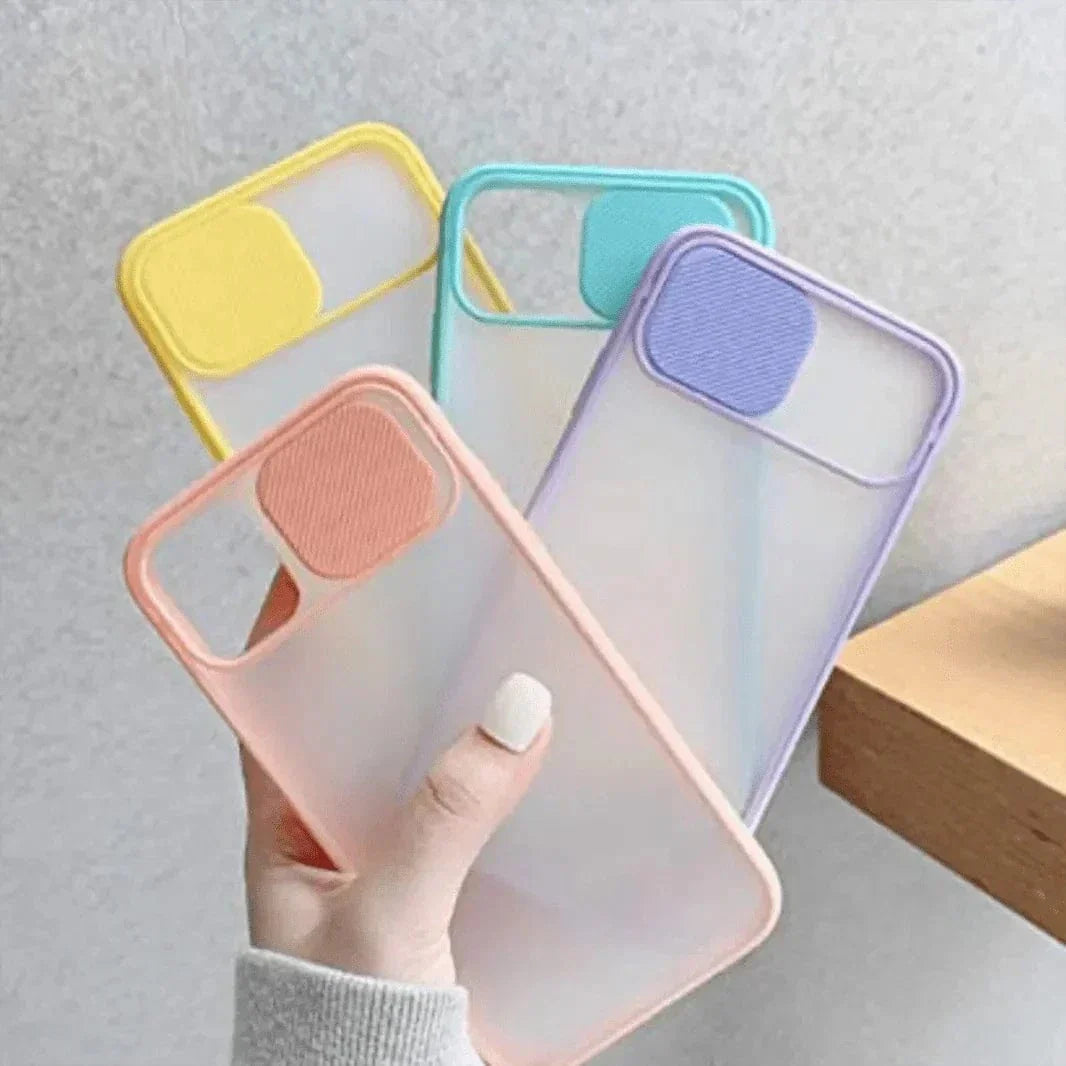 Sliding Shutter Camera Protection Matte Case for iPhone 11 Cases & Covers
